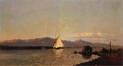 Francis A.Silva Kingston Point Hudson River Germany oil painting artist